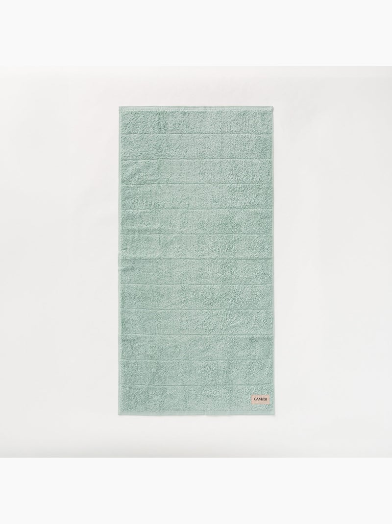 Complete badhanddoekenset 100% katoen, badstof 600 g/m², met ophanglus - Gamusi Watergroen - Kiabi