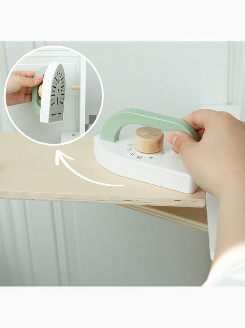 Complete montessori houten kinderkeuken met licht, geluid en verstelbaar werkblad - Kiabi Complete montessori houten kinderkeuken met licht, geluid en verstelbaar werkblad - Kiabi