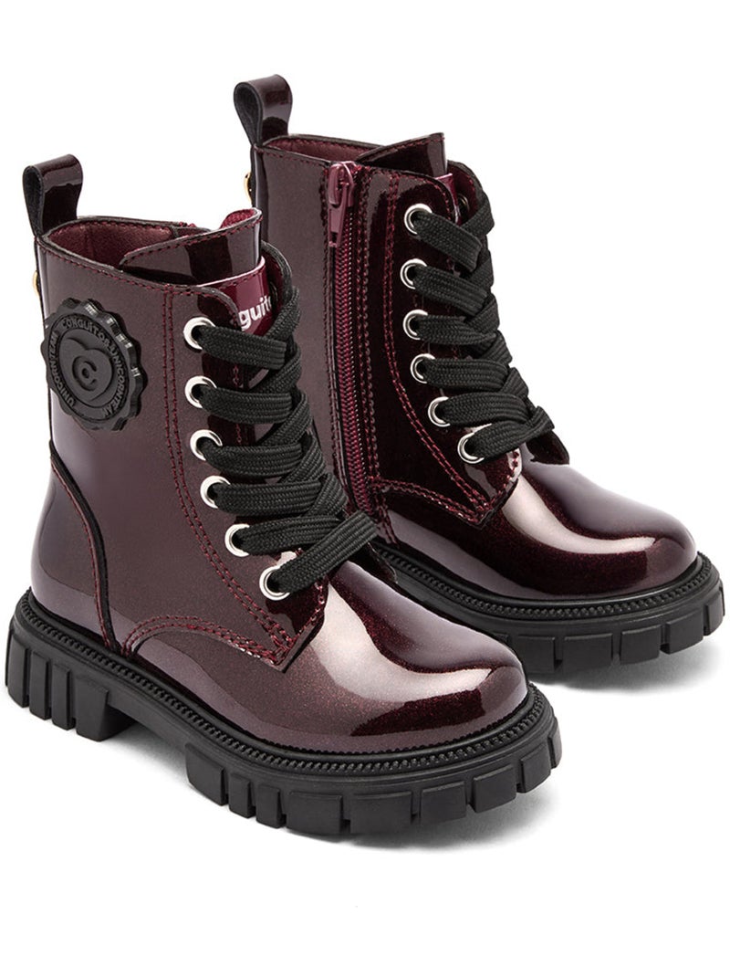 Conguitos enkellaarsjes Militar Rood - Kiabi