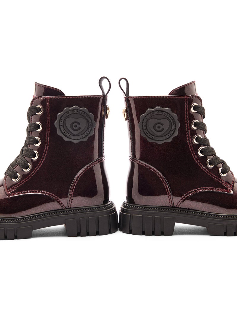 Conguitos enkellaarsjes Militar Rood - Kiabi