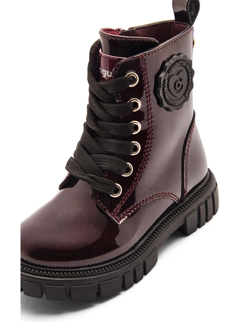 Conguitos enkellaarsjes Militar Rood - Kiabi