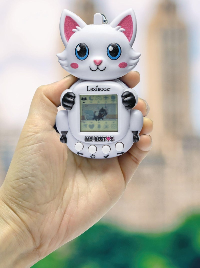 Console my best-e® 2 chats avec écran lcd et porte-clés Blanc - Kiabi