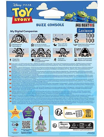 Console my best-e® comprenant 3 jeux de l'univers disney toy story