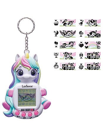 Console my best-e® licorne avec écran lcd et porte-clés
