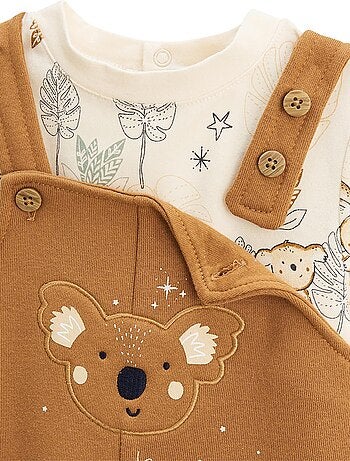 Constellation baby fleece tuinbroek en t-shirt set