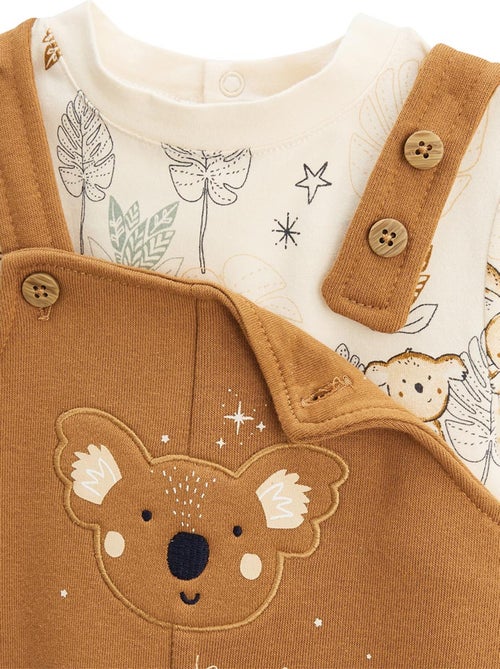 Constellation baby fleece tuinbroek en t-shirt set - Kiabi