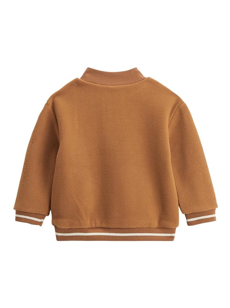 Constellation fleece sweater voor kinderen Camel - Kiabi