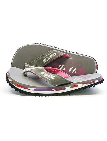 Cool shoe eve slight teenslippers voor meisjes grijs/roze