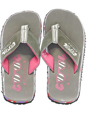 Cool shoe eve slight teenslippers voor meisjes grijs/roze