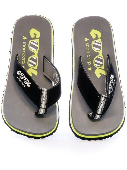 Cool Shoe OS BOY Jongens Slippers Grijs Groen - Kiabi Cool Shoe OS BOY Jongens Slippers Grijs Groen - Kiabi