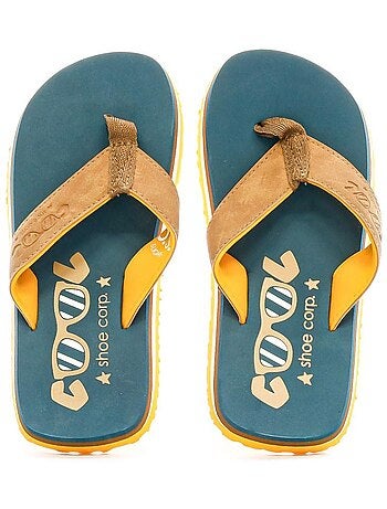 Cool shoe os boy jongens teenslippers blauw/oranje