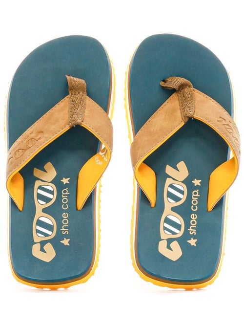 Cool Shoe Os Boy Jongens Teenslippers Blauw/Oranje - Kiabi Cool Shoe Os Boy Jongens Teenslippers Blauw/Oranje - Kiabi