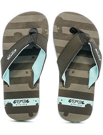Cool shoe zinc jongens slippers zwart/grijs