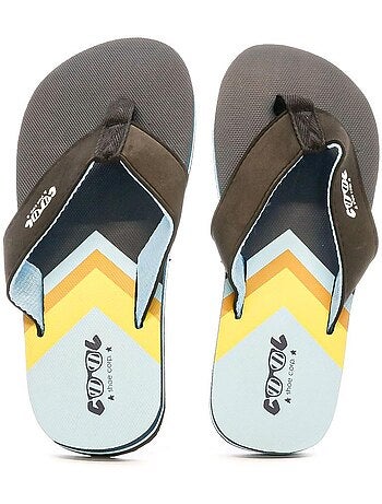 Cool shoe zinc jongens slippers zwart/grijs