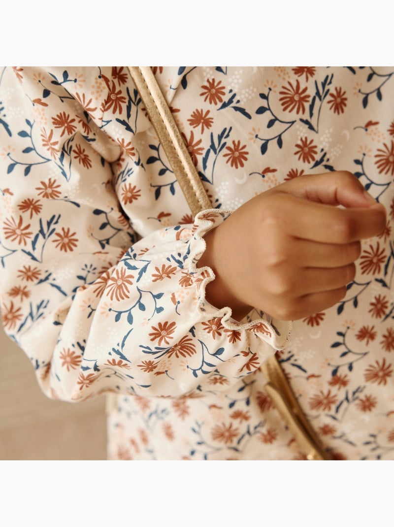 Copy of blouse enfant en popeline harmony Beige - Kiabi