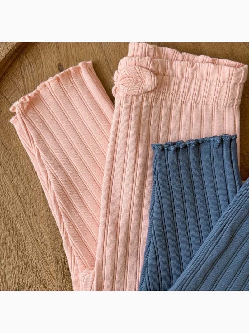 copy of Dina 2-pack geribbelde leggings voor kinderen Roze - Kiabi