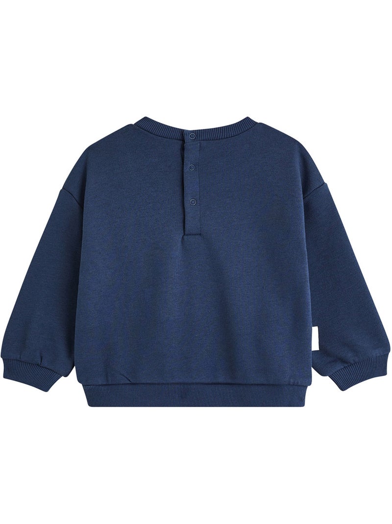 Copy of ensemble bébé sweat et pantalon en molleton moka Blauw - Kiabi