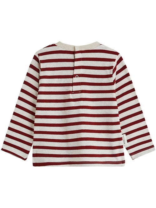 Copy of ensemble salopette bébé en molleton et t-shirt moka - Kiabi