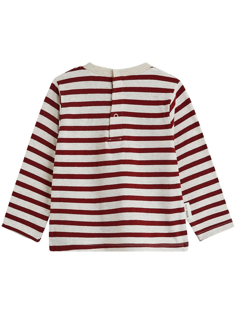 Copy of ensemble salopette bébé en molleton et t-shirt moka Beige - Kiabi