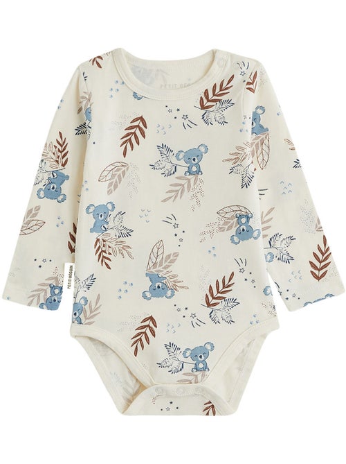 Copy of lot de 2 bodies bébé manches longues ginkgo - Kiabi