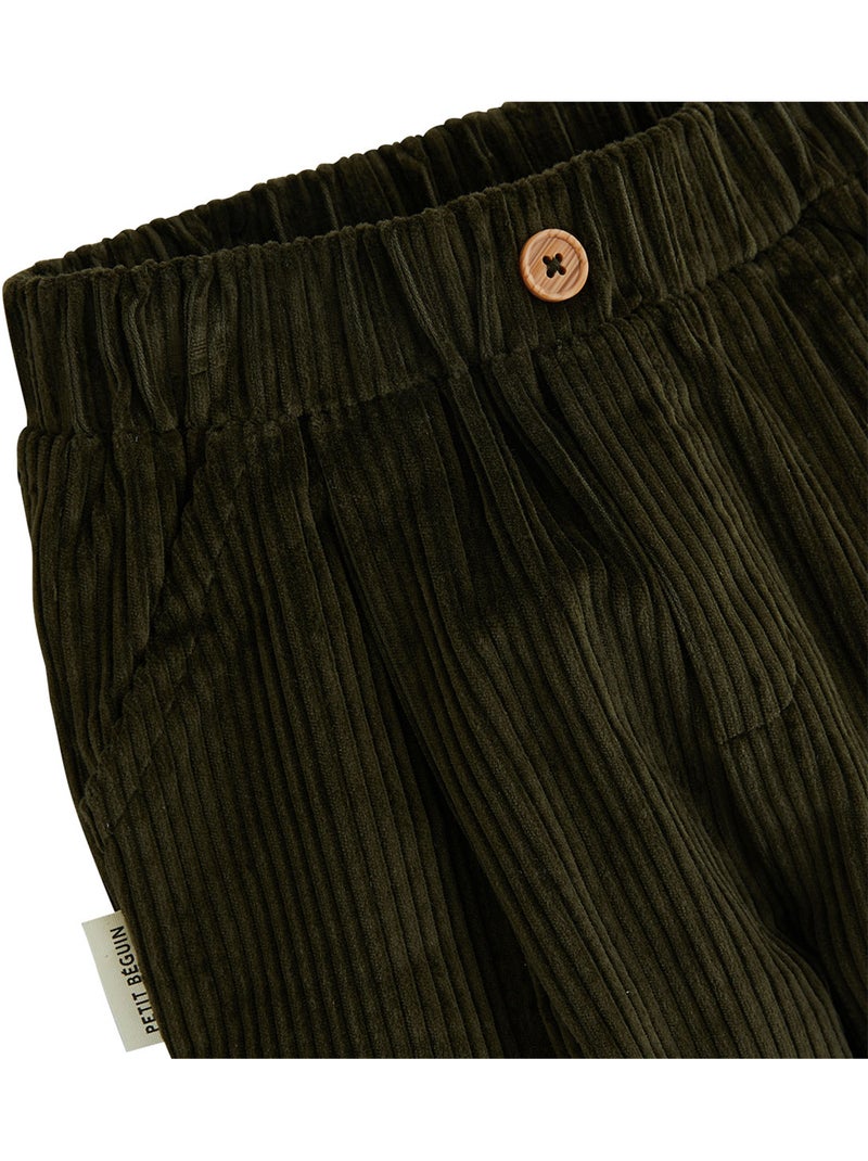 Copy of mocha corduroy babybroekje Groen - Kiabi