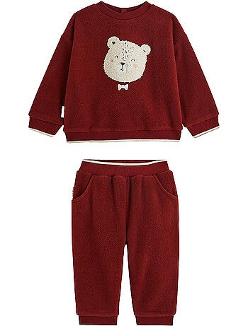 Copy of moka baby set: sweatshirt en fleecebroek