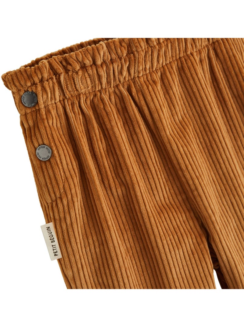 Copy of pantalon bébé en molleton harmony Camel - Kiabi