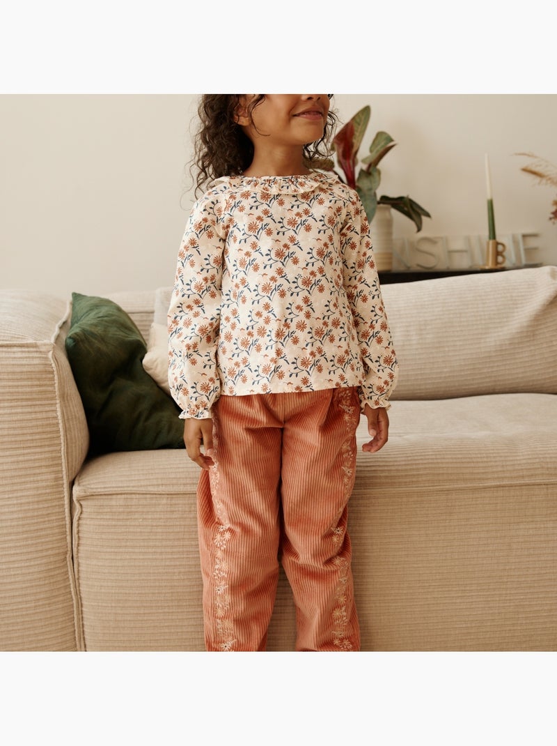 Copy of pantalon bébé en molleton harmony Donkerroze - Kiabi