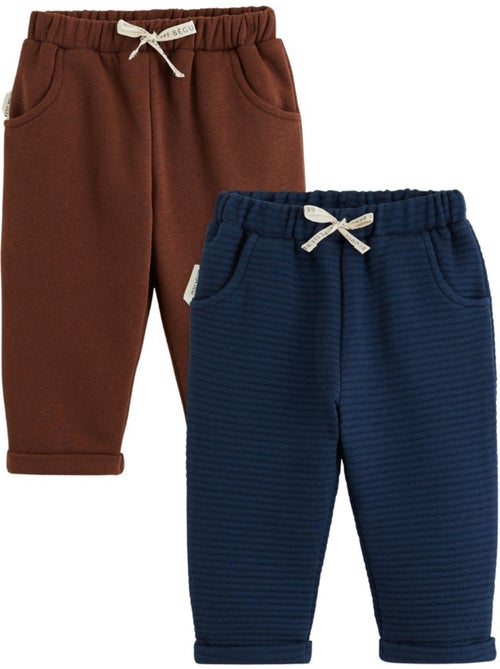 Copy of pantalon bébé en velours côtelé moka - Kiabi