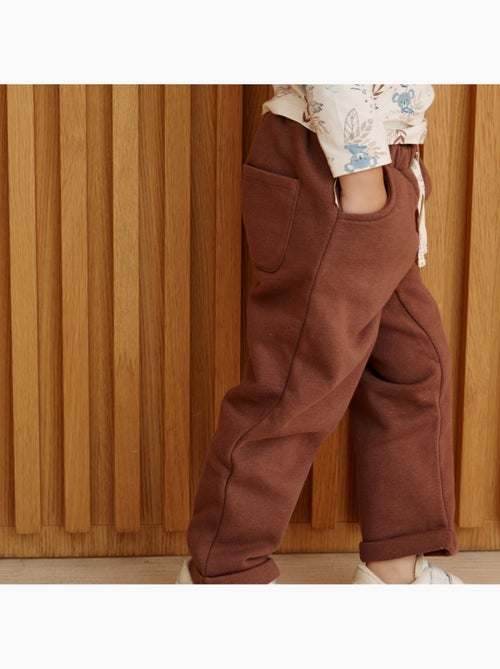 Copy of pantalon bébé en velours côtelé moka - Kiabi