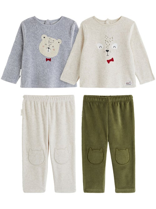 Copy of pyjama enfant 2 pièces en velours moka - Kiabi Copy of pyjama enfant 2 pièces en velours moka - Kiabi