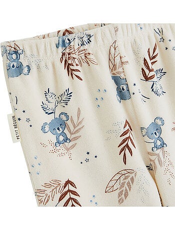Copy of pyjama enfant 2 pièces en velours moka