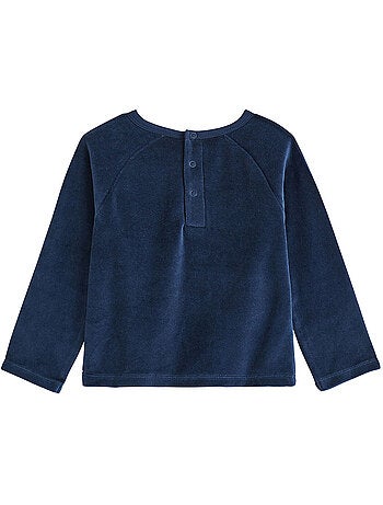 Copy of pyjama enfant 2 pièces en velours moka