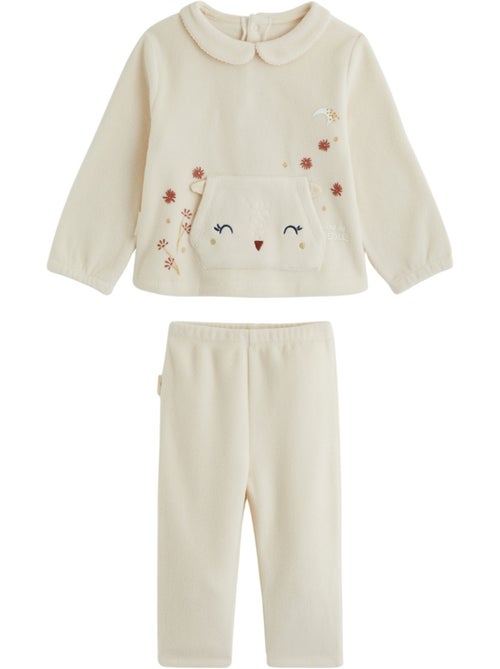 Copy of pyjama enfant 2 pièces en velours petite rêveuse - Kiabi