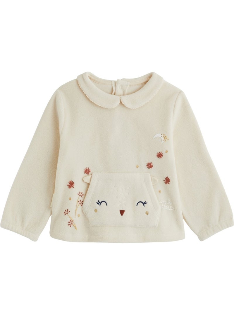 Copy of pyjama enfant 2 pièces en velours petite rêveuse Beige - Kiabi