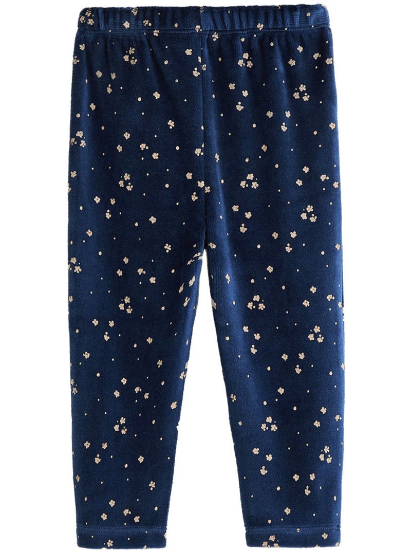 Copy of pyjama enfant 2 pièces en velours petite rêveuse Blauw - Kiabi
