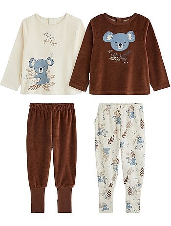 Copy of pyjama enfant 2 pièces en velours petite rêveuse