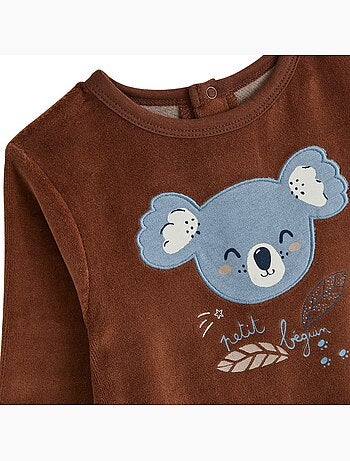 Copy of pyjama enfant 2 pièces en velours petite rêveuse