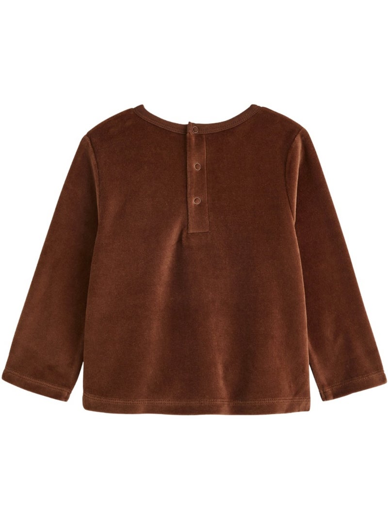 Copy of pyjama enfant 2 pièces en velours petite rêveuse Bruin - Kiabi
