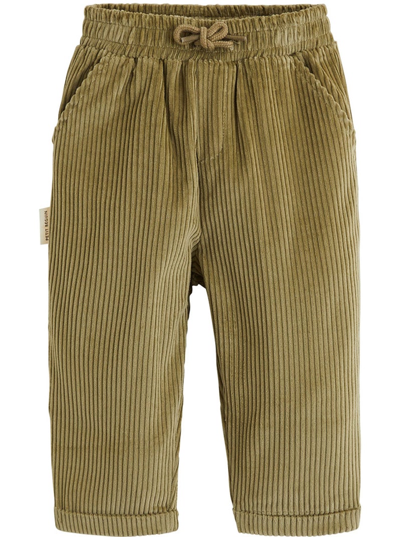 Copy of set van 2 corduroy broeken voor kinderen van charly Camel - Kiabi