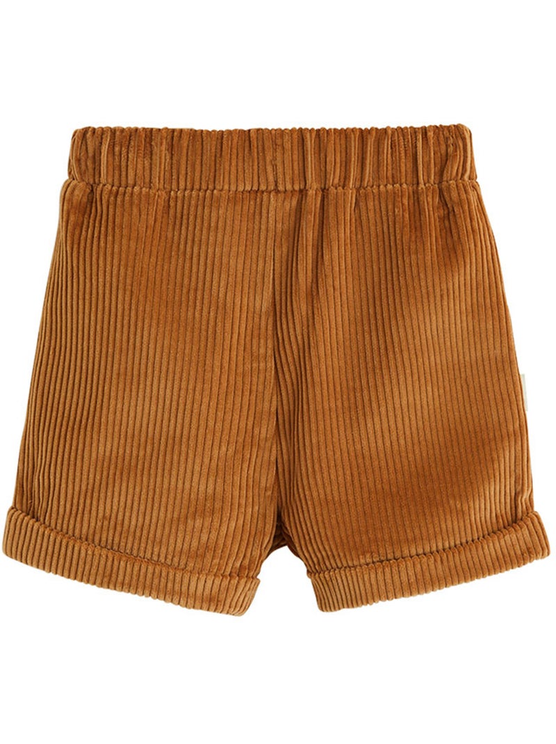 Copy of short enfant en velours côtelé aimée Camel - Kiabi