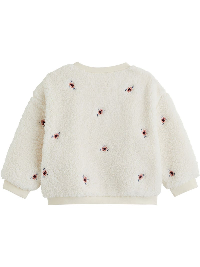 Copy of sweat-shirt bébé en molleton léa Lichtbeige - Kiabi