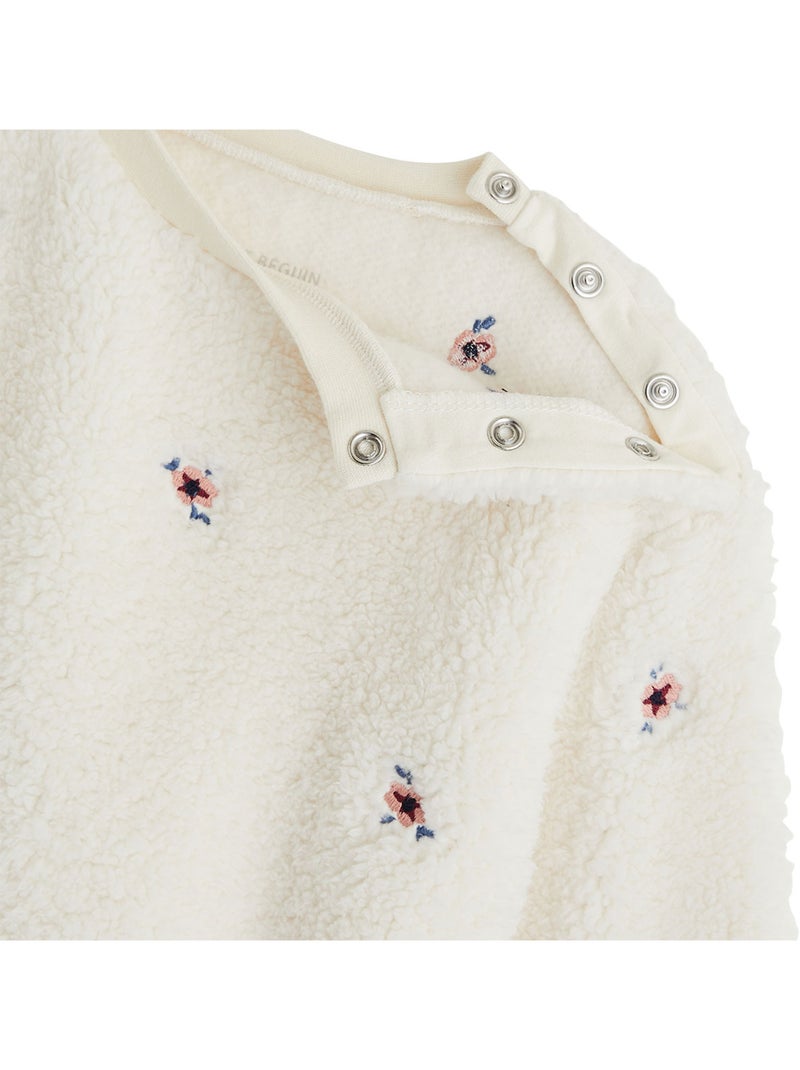 Copy of sweat-shirt bébé en molleton léa Lichtbeige - Kiabi