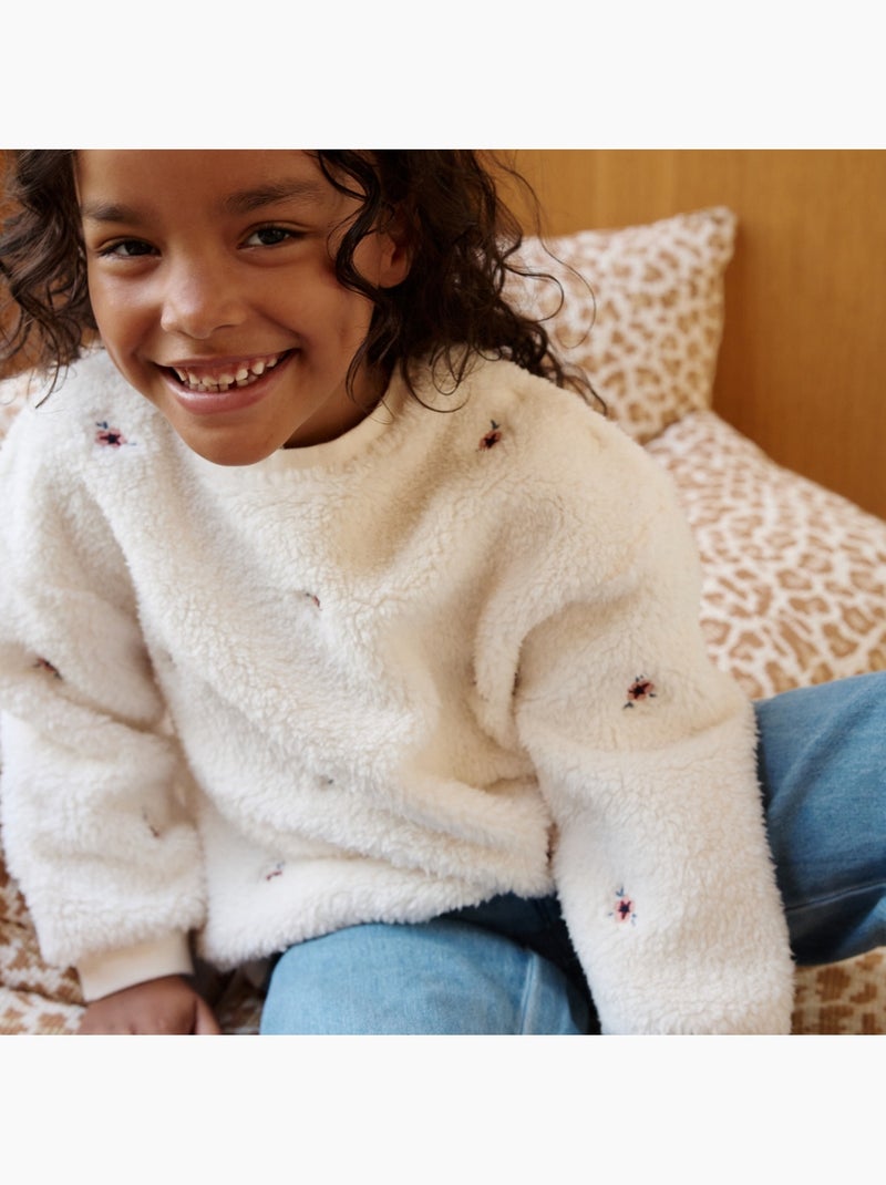Copy of sweat-shirt bébé en molleton léa Lichtbeige - Kiabi