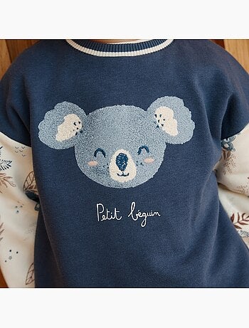 Copy of sweat-shirt bébé en molleton moka