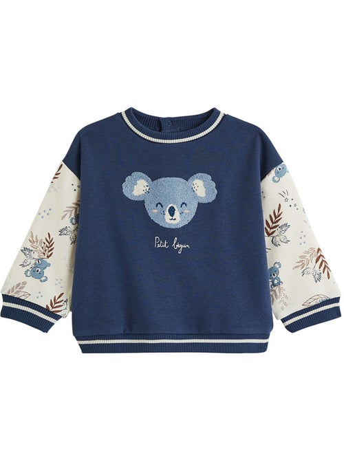 Copy of sweat-shirt bébé en molleton moka - Kiabi Copy of sweat-shirt bébé en molleton moka - Kiabi