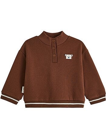Copy of sweat-shirt bébé en molleton moka