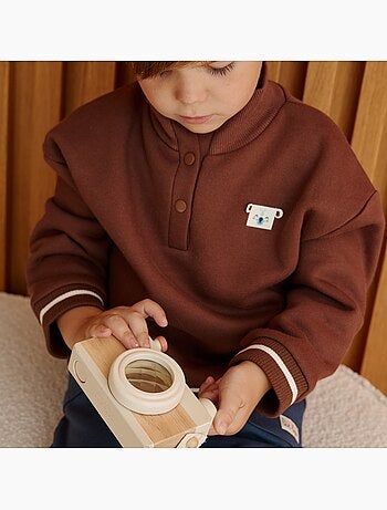 Copy of sweat-shirt bébé en molleton moka