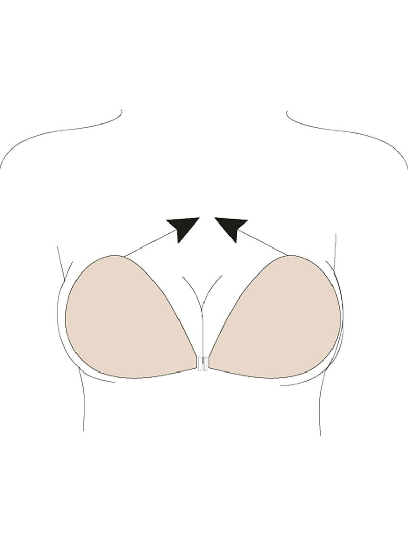 Coques adhésives push-up Beige - Kiabi