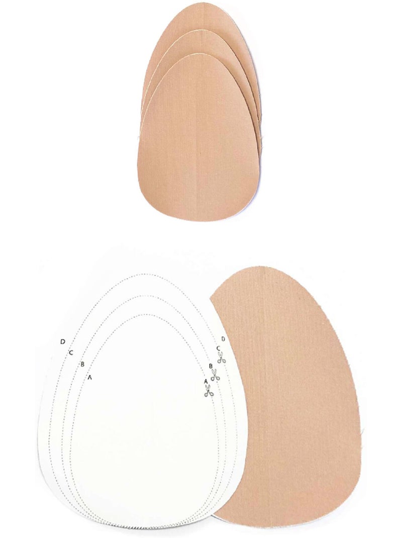 Coques réhaussantes adhésives souples invisibles peau Beige - Kiabi